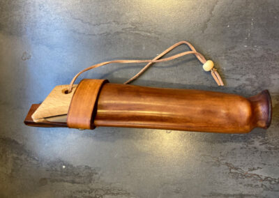 Étui couteau en cuir sur mesure