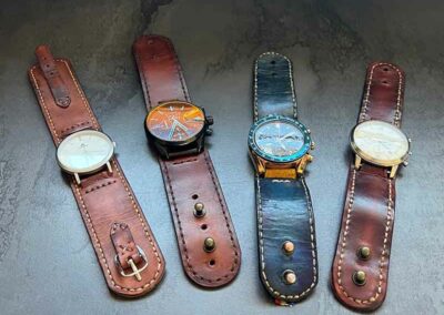 Bracelet de montre en cuir pour homme et femme