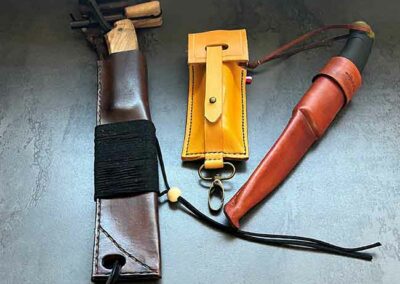 Étui de couteau en cuir