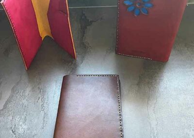 Portefeuille grand modèle en cuir